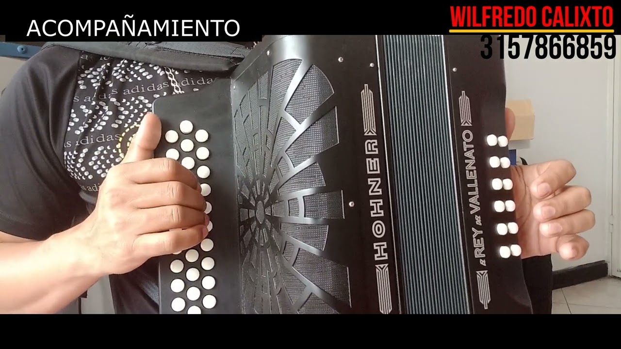 Recu&eacute;rdame Los Inquietos. Tutorial Acorde&oacute;n completo con bajos. Nivel avanzado.
