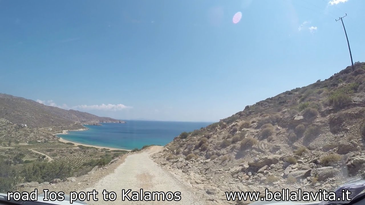 Ios 2014 -  strada dal porto a Kalamos beach