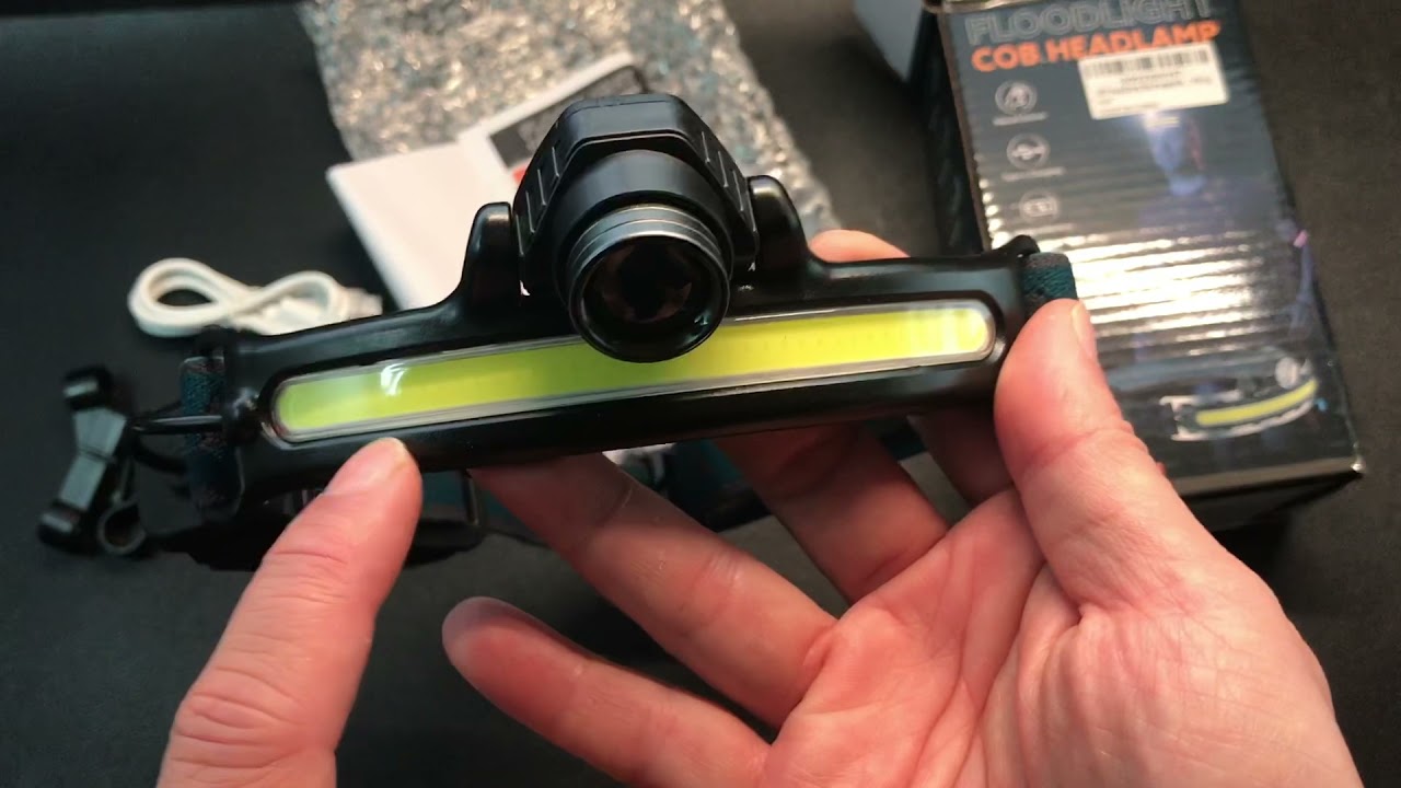 Unboxing Yoobao 1000 Lumens Headlamp 270° Wide Beam COB