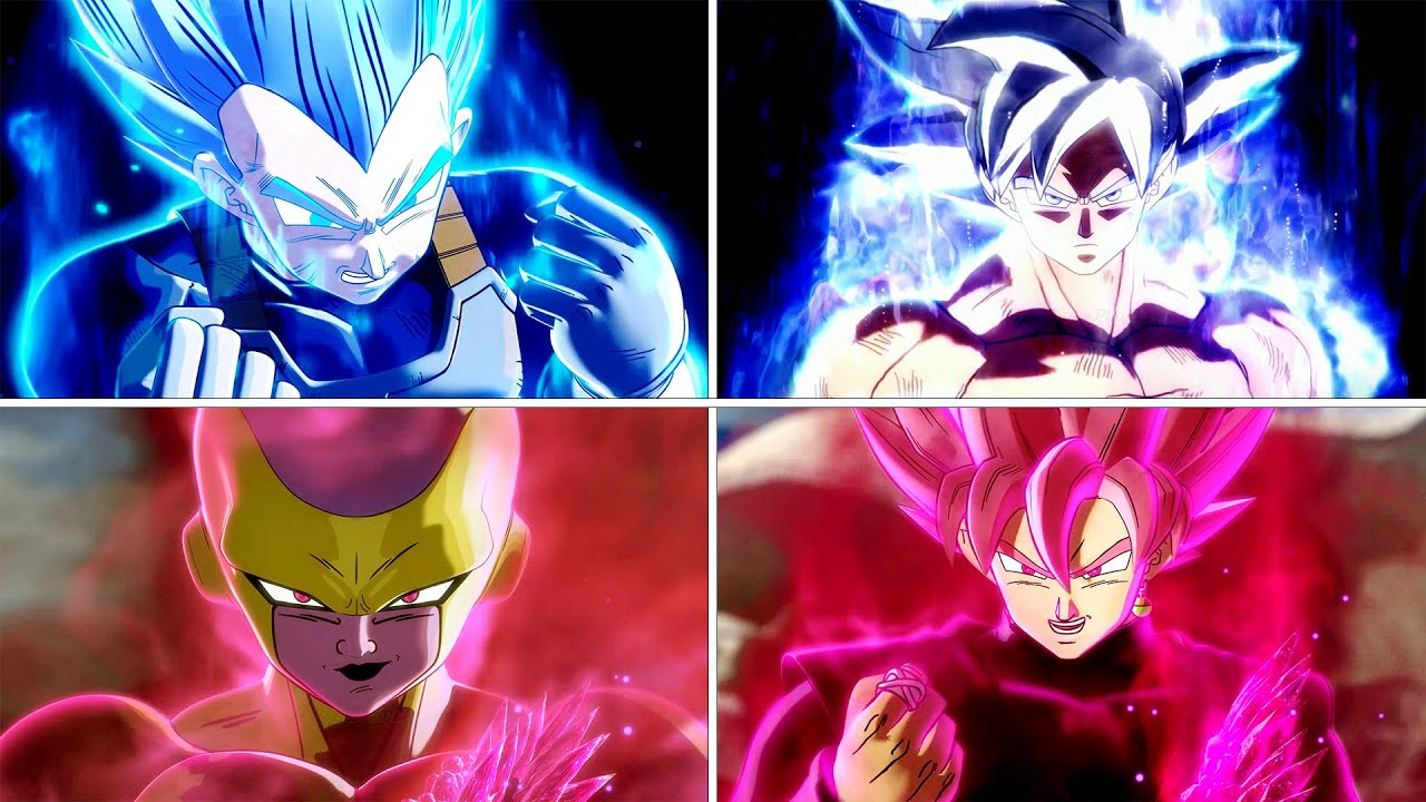 Все сцены трансформации и слияния CGI в Dragon Ball Xenoverse 2 (все DLC)