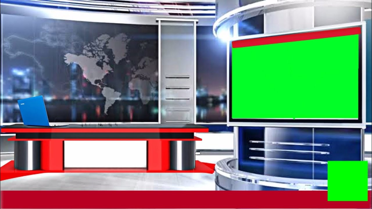 News Studio Green Screen  Backgrounds #4  #NewsStudio  #ChromaKey  #GreenScreen