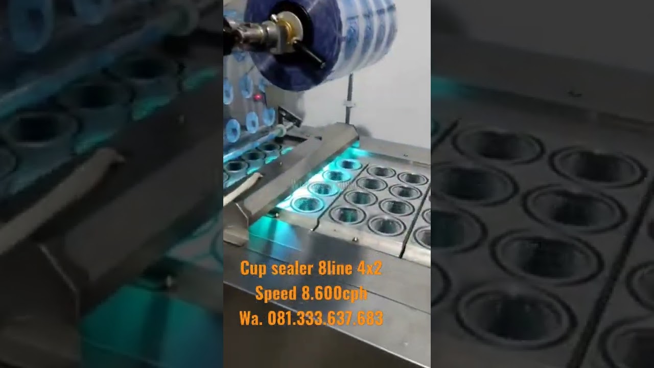 Cup Sealer 8 Line AMDK,  presisi, kualitas terjamin #cupsealer #cup #amdk #8line #mesinkemasan