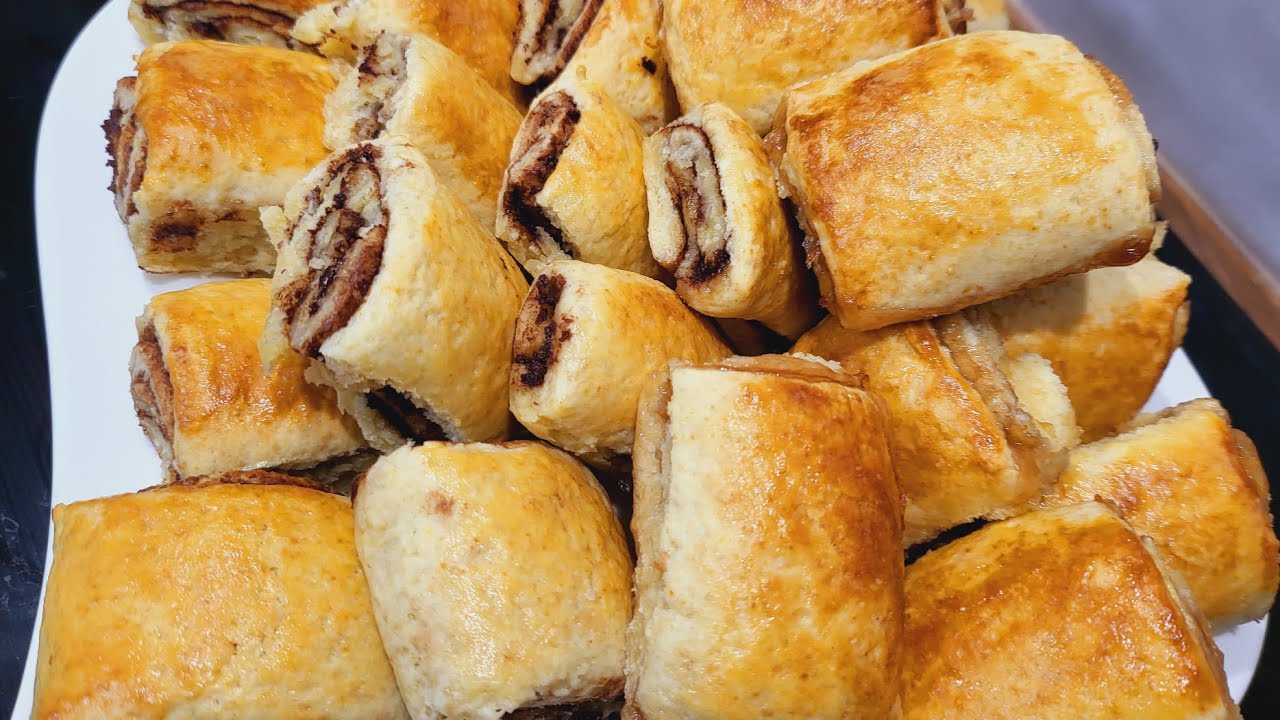 Chocolate and jam roll or pie for Christmas dessert