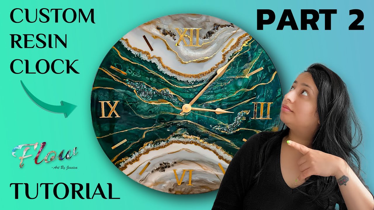 Geode Resin clock Tutorial part 2