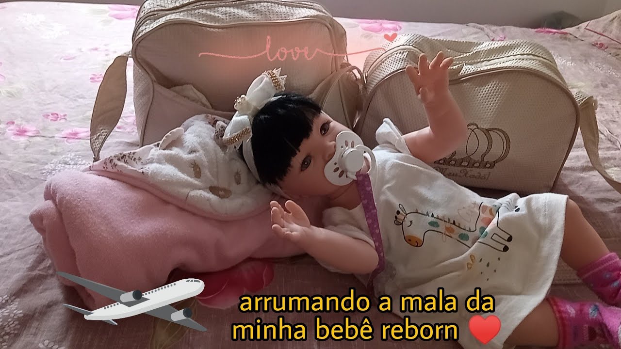 arrumando a mala da minha bebê reborn para viajar ❤️(Isa carvalho)