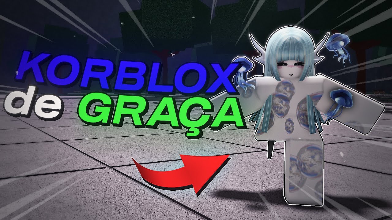Como ter a KORBLOX DE GRAÇA no Roblox (Tutorial)