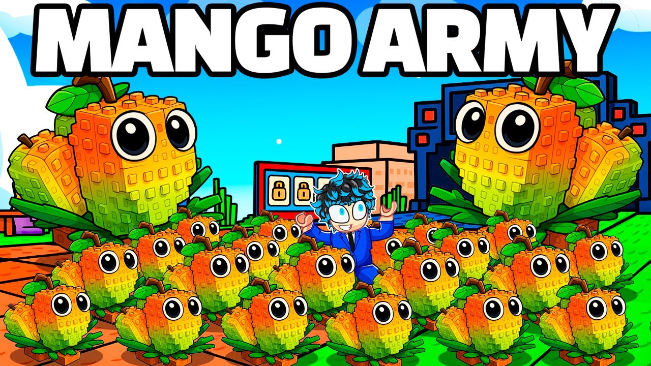 I Can Defeat ANY Boss With My MANGO ARMY in Plants vs Brainrots
