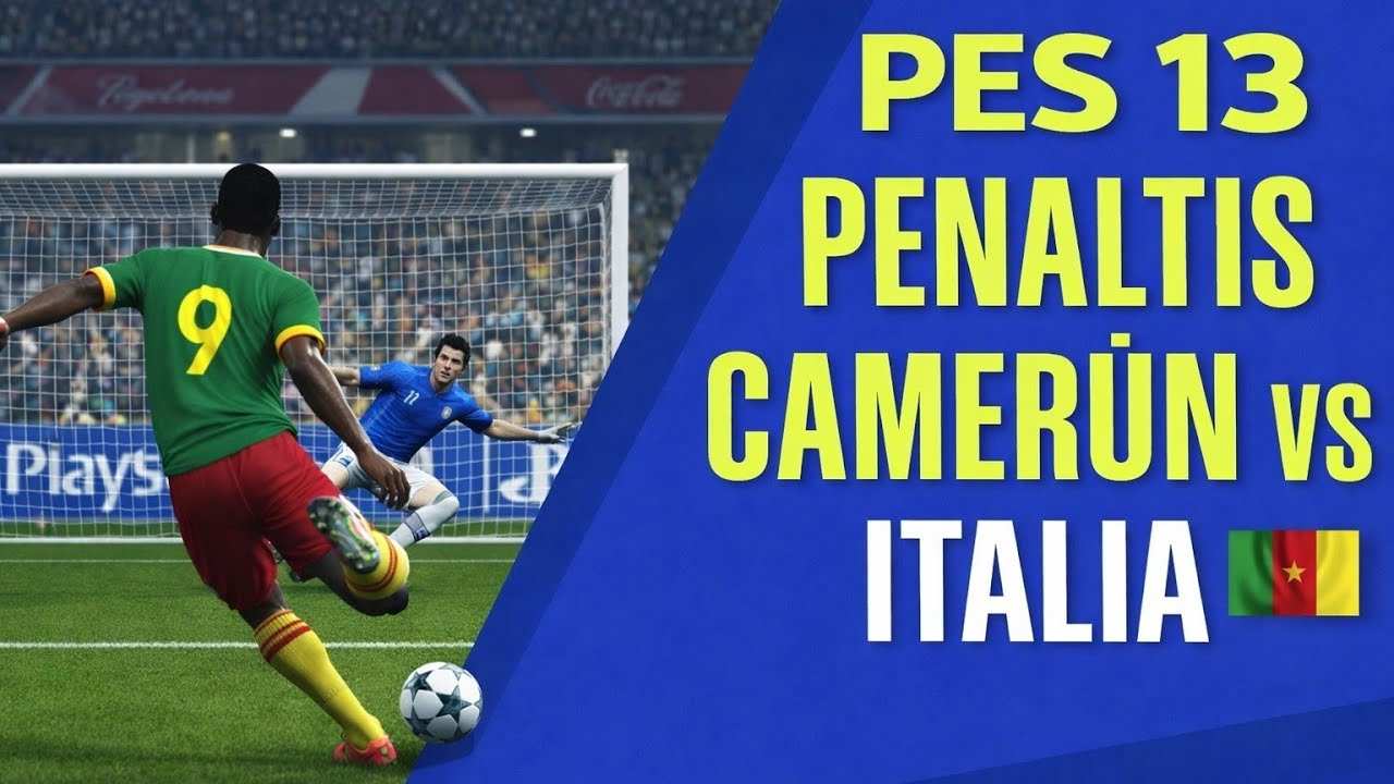 ITALY vs CAMEROON | INTENSE PENALTY SHOOTOUT 😱 | PES 2013