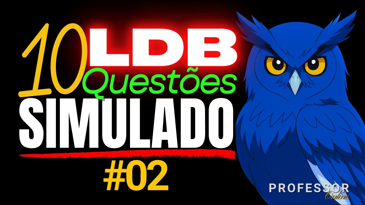 #LDB #02 📘 LDB para CONCURSO de PROFESSOR🔴LDB ATUALIZADA | Lei 9394/96