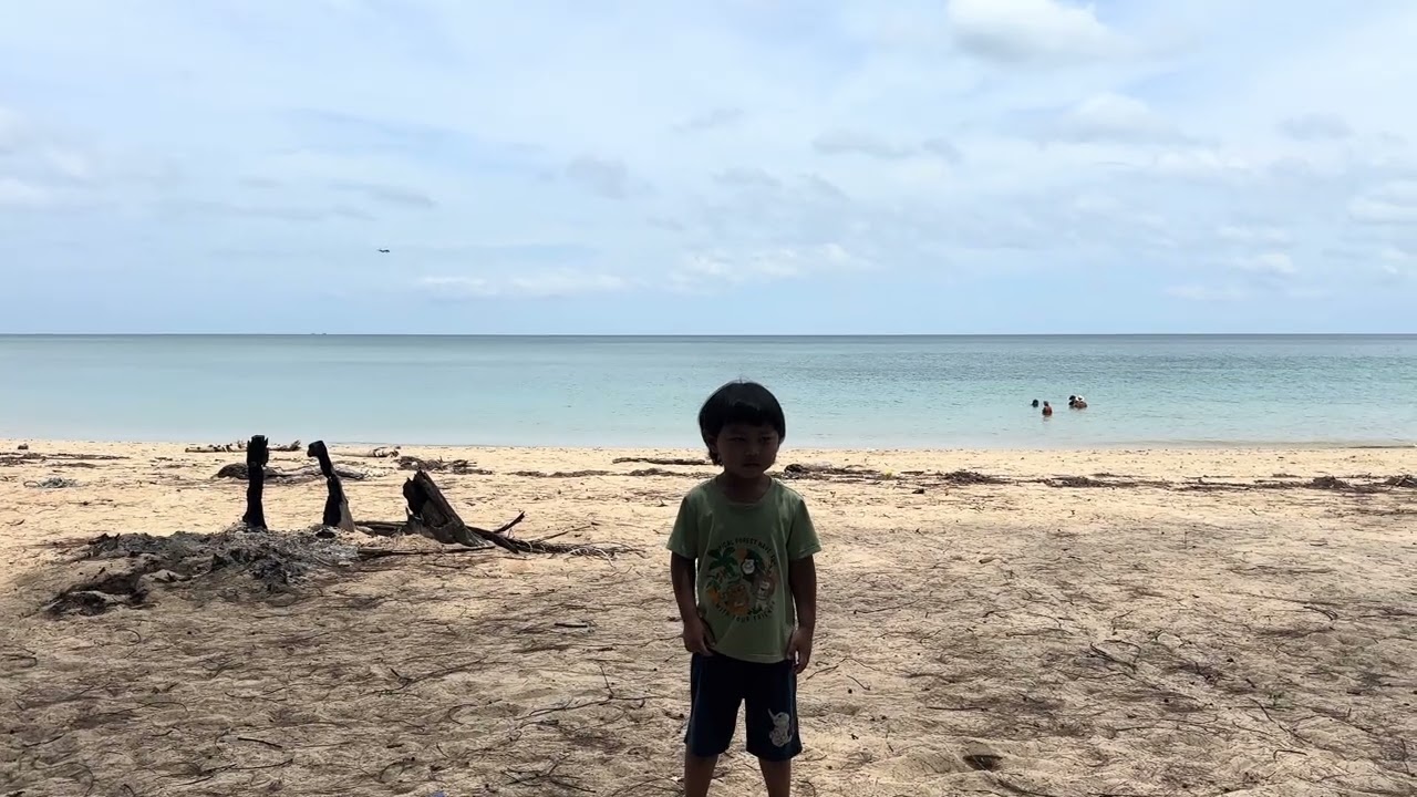 พาน้องนาบิลดูเครื่องบินหน้าหาดในยาง|หาดในยาง #สนามบินภูเก็ต  |#ชมวิว