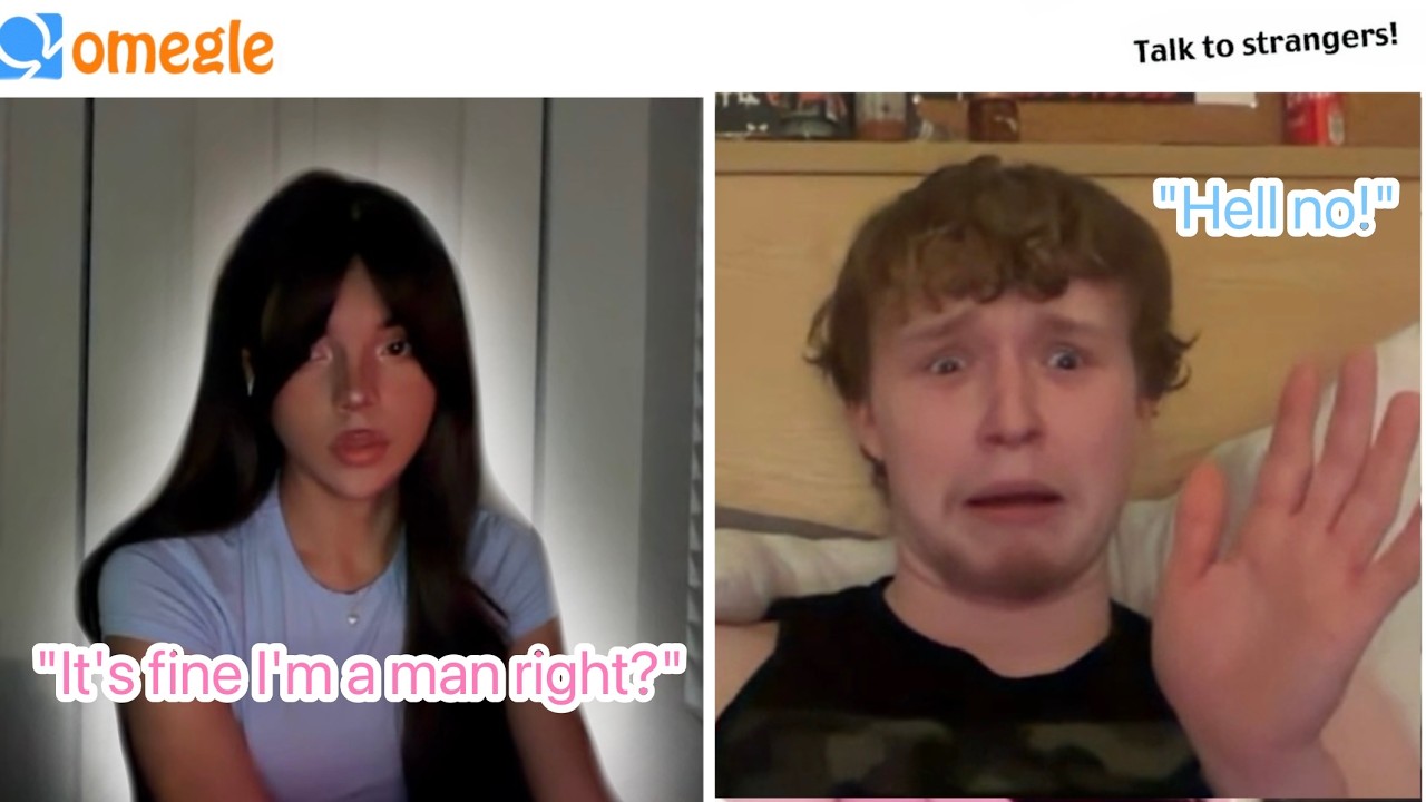 Троллинг от лица фальшивой E-girl на OMEGLE! Троллинг женским голосом