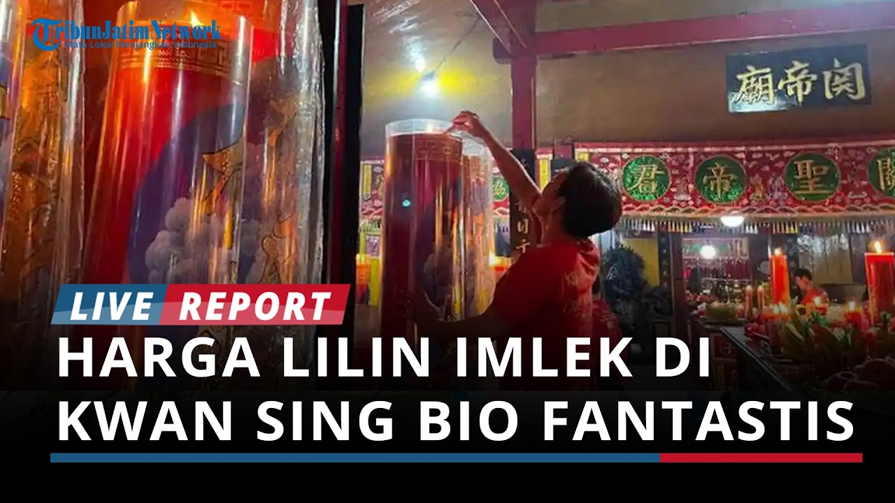 Bikin Takjub! Lilin Imlek di Kwan Sing Bio Tuban Harganya Fantastis