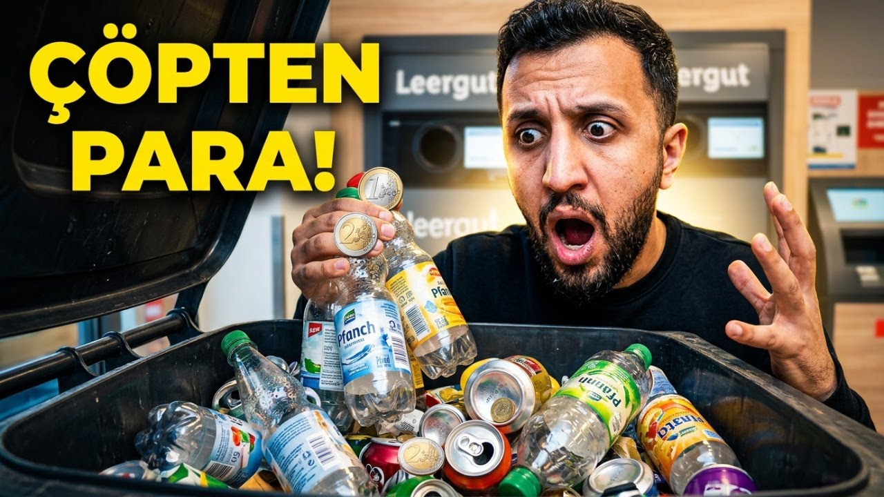 Almanya'da 15 Dakika Çöpleri Karıştırarak Para Kazandım!