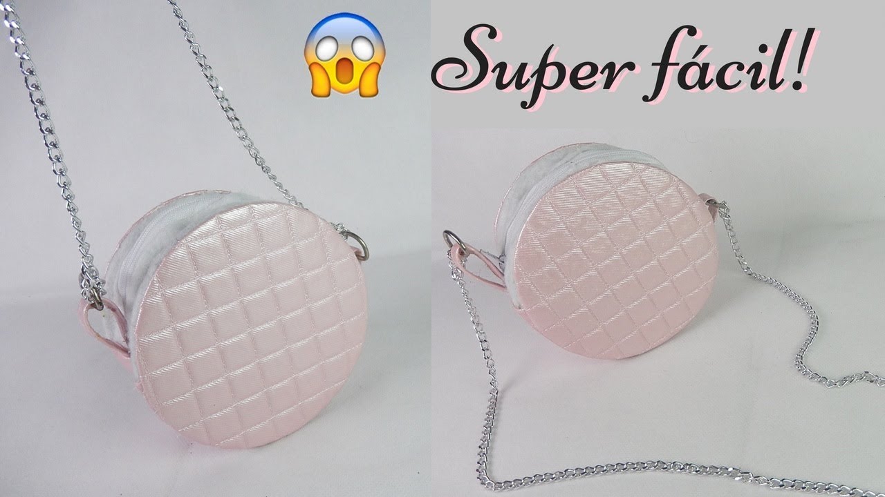 Como fazer bolsa redonda (sem costura) com CDs. Por Pricity