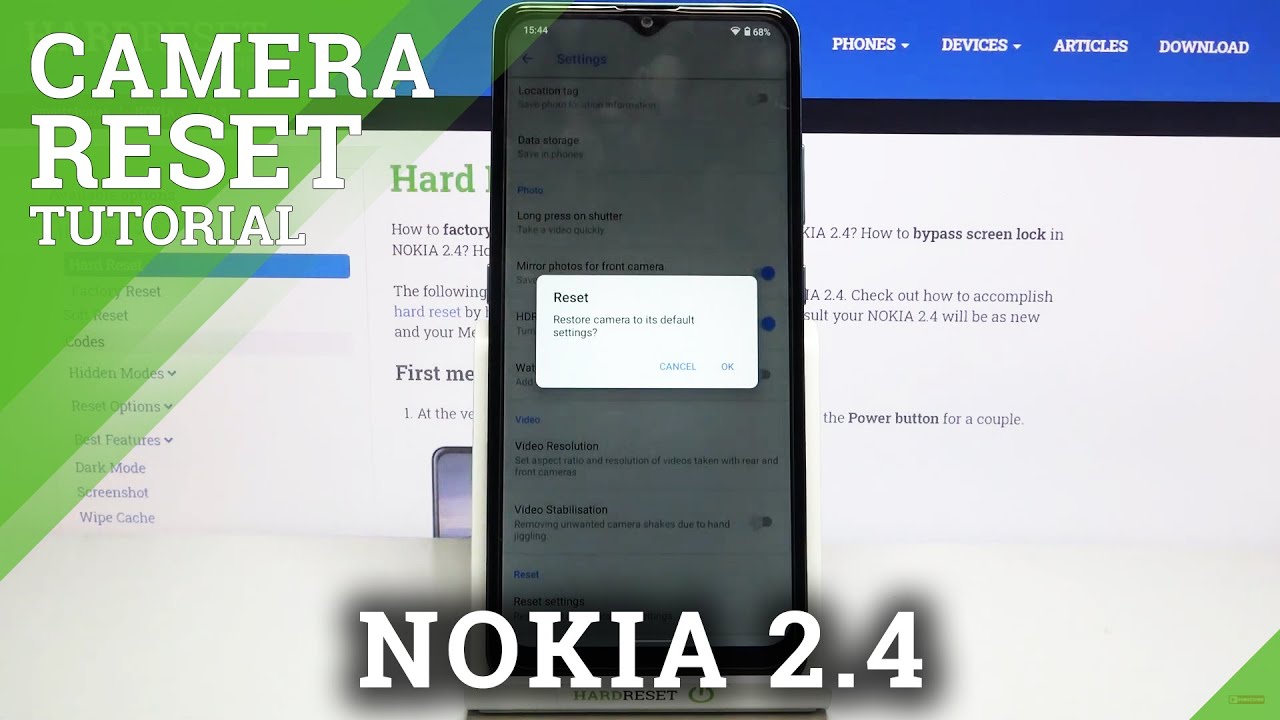 How to Reset Camera Settings in NOKIA 2.4 &ndash; Camera Defaults