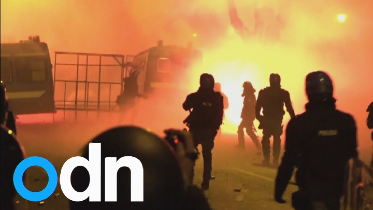 Rioters clash with police in Cremona, northern Italy