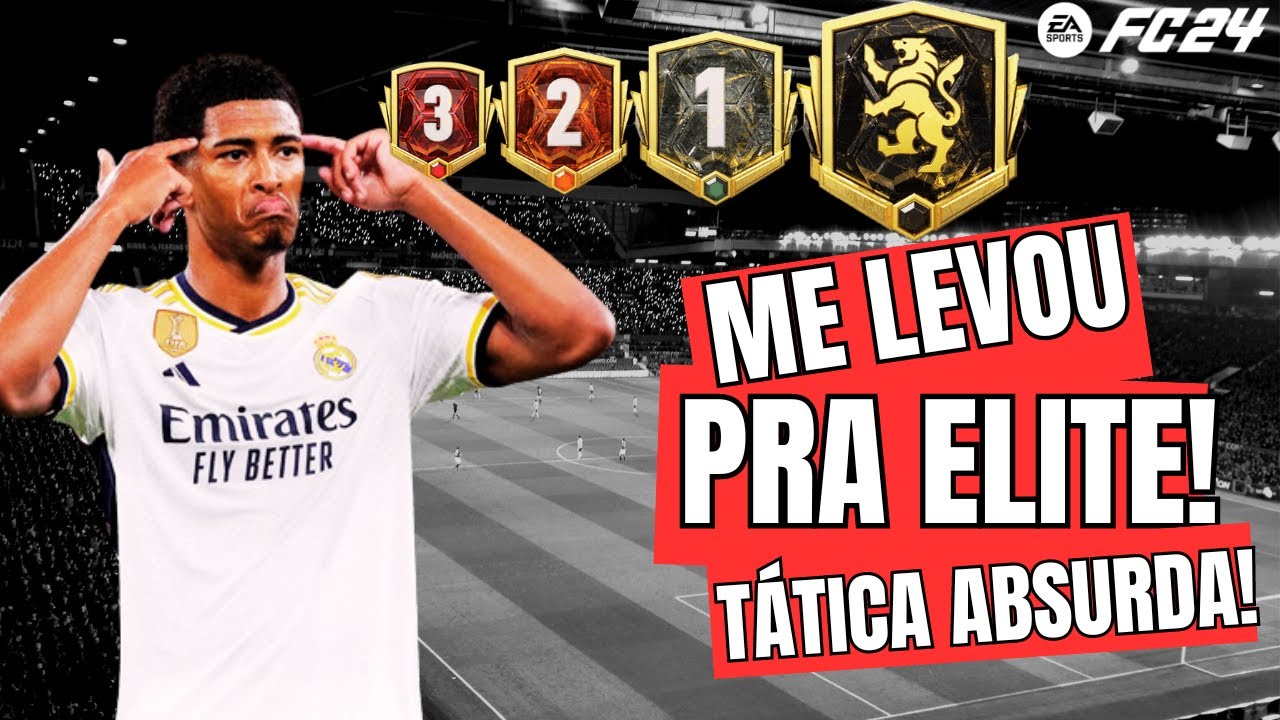 EAFC 24 - A TÁTICA ABSURDA QUE ME LEVOU PRA DIVISÃO ELITE!