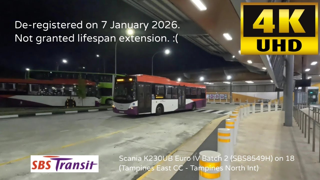 SBST Scania K230UB Euro IV Batch 2 (SBS8549H) on 18 (Tampines East CC - Tampines North Int)