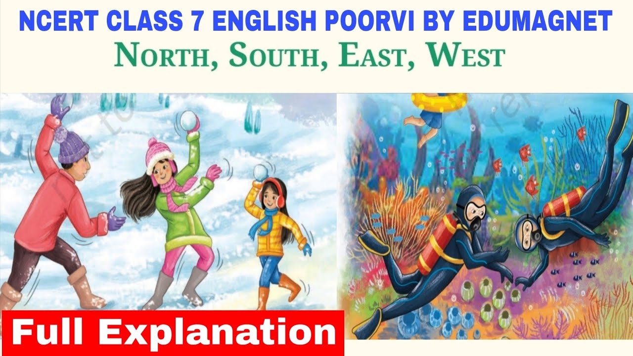 NCERT CLASS 7 English Poorvi Unit 3 chapter 3 North,South, East,West | EDUMAGNET