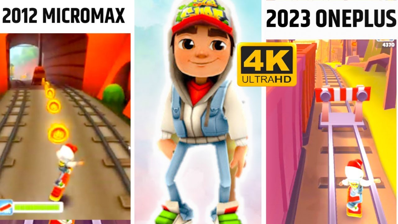 i play 4k Subway surfer gameplay after 10 year | micro max 2012 vs 2023
