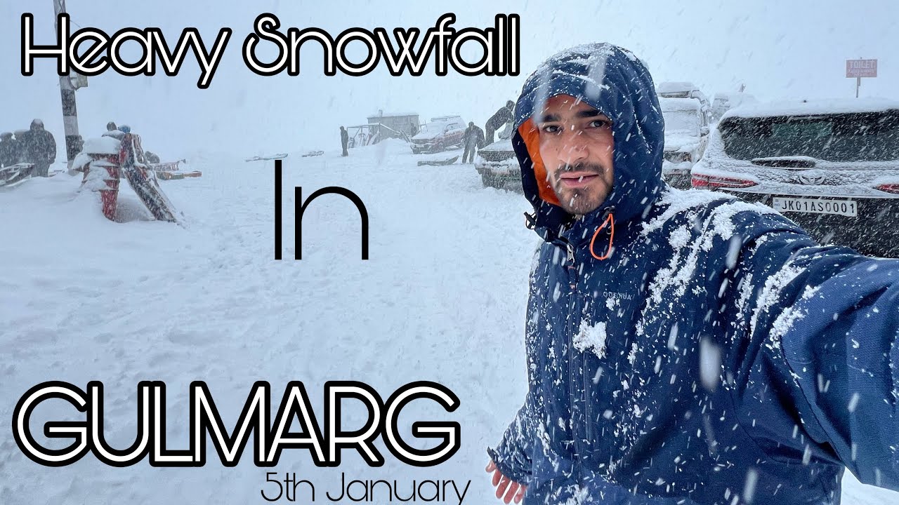 Heavy snowfall 🌨️Today in Gulmarg Kashmir || 5 January 2025|| daily vlogs