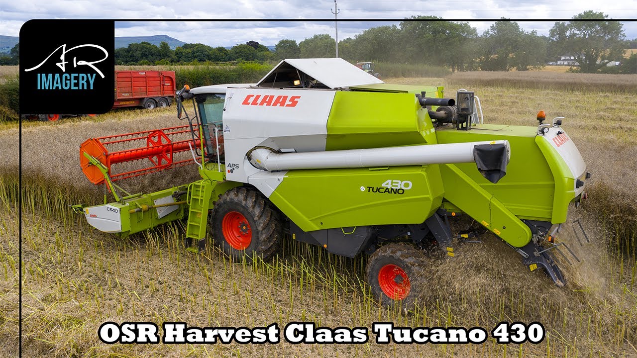Zbi&oacute;r rzepaku oleistego | Zesp&oacute;ł żniwny Claas Tucano 430 i C540