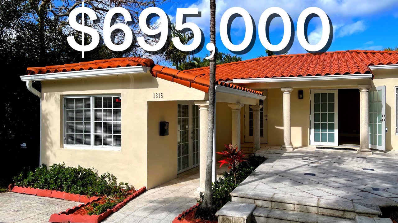 Miami House Tour - CHEAPEST House For Sale on Biscayne Point Miami Beach
