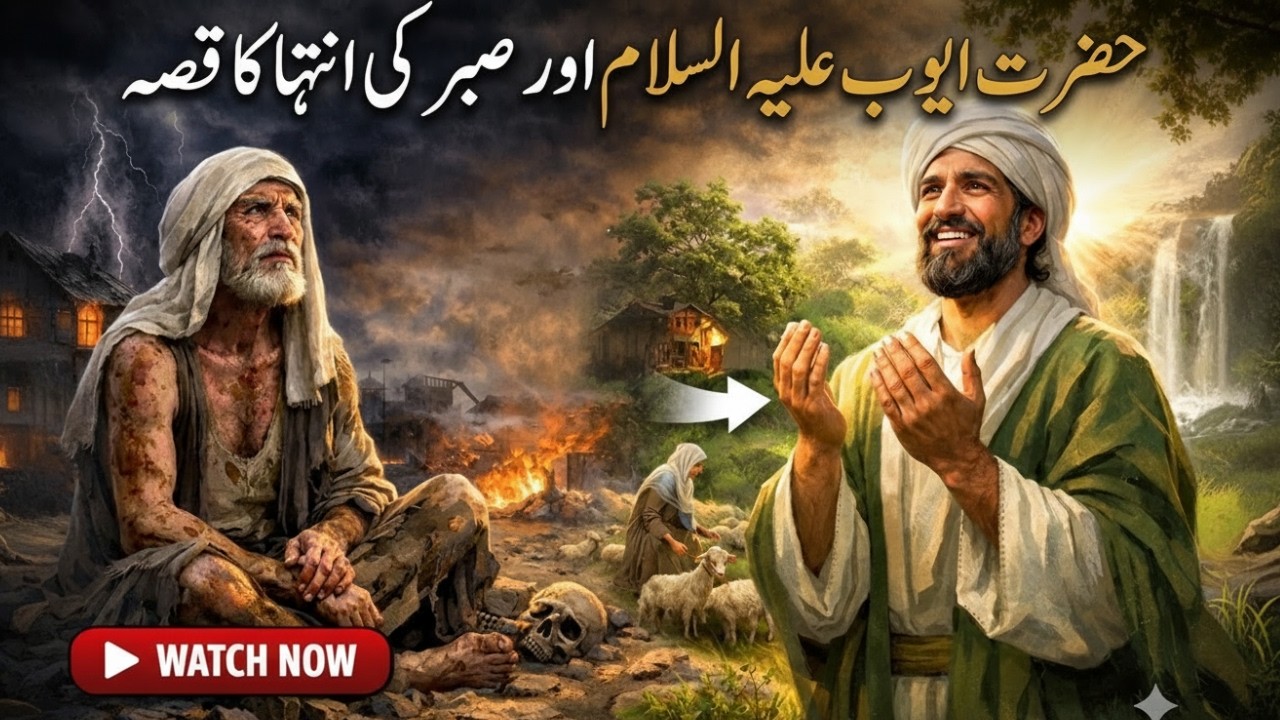حضرت ایوب علیہ السلام کا حیرت انگیز صبر — بیماری، غربت اور تنہائی میں بھی اللہ کا شکر