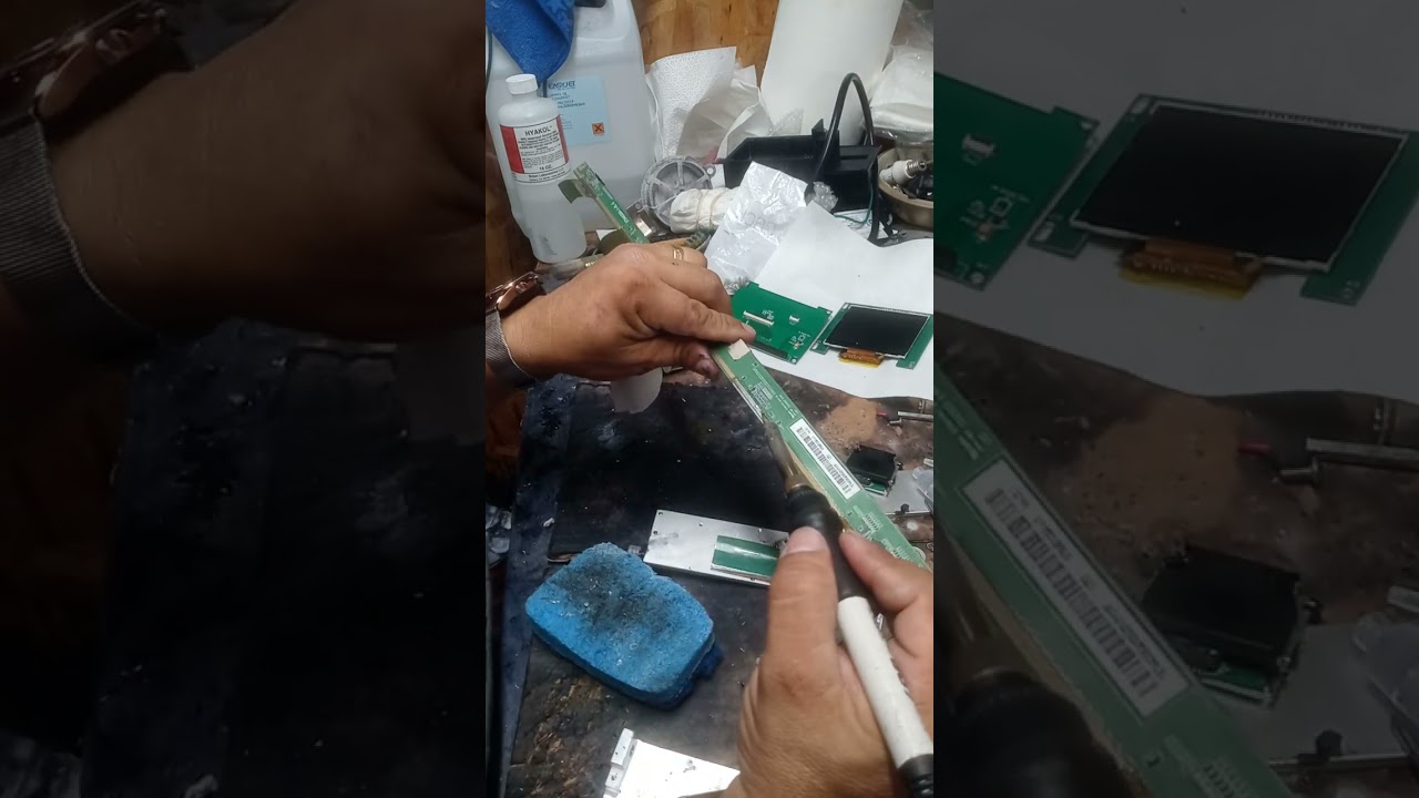 LCD and  COF soldering easy step