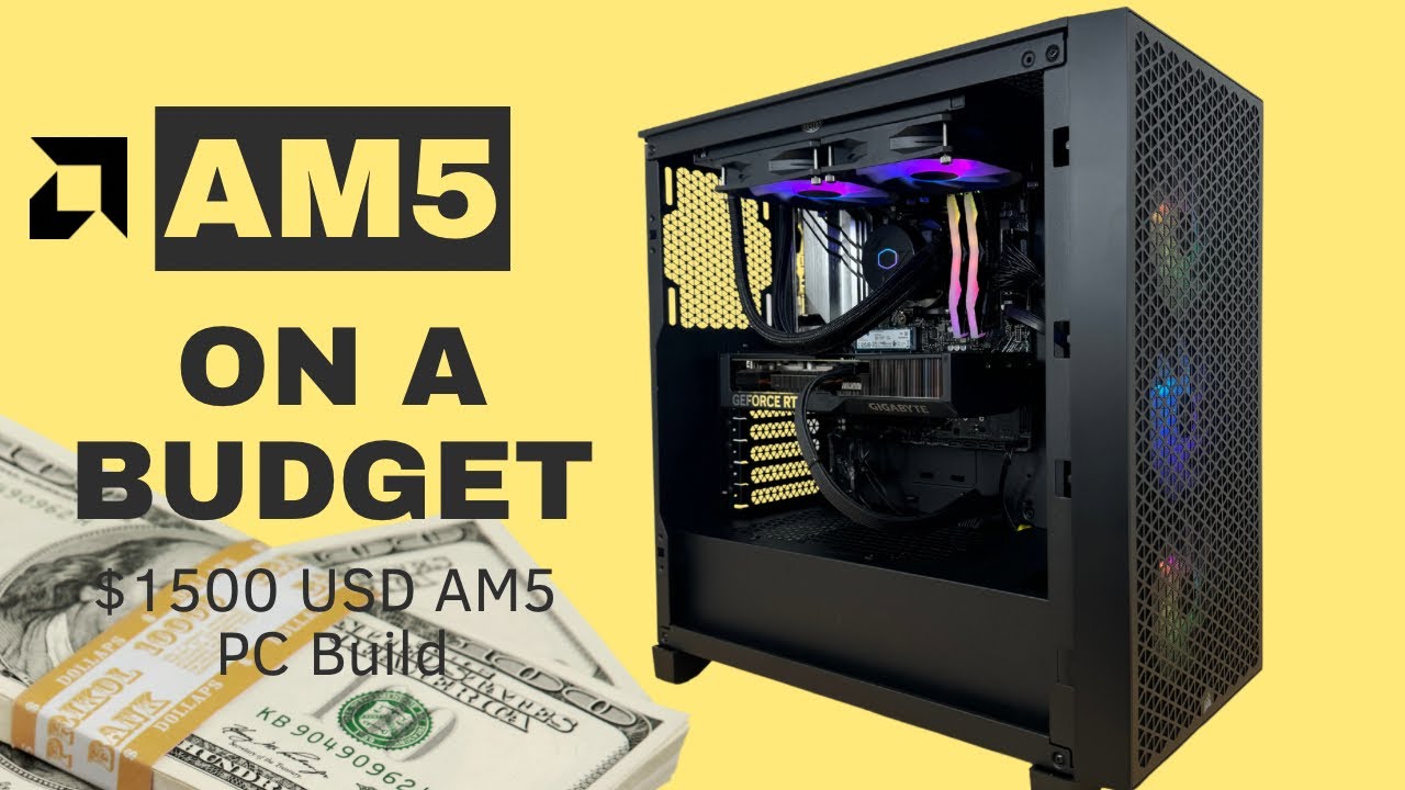 Best Budget Ryzen 5 7600x PC Build for $1500!