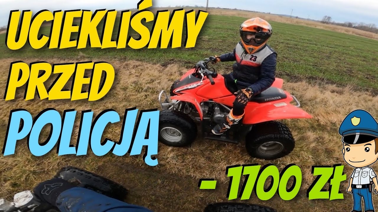 Młody nas uratował przed drogim mandatem | - 1700zł | Remont quada | Uciekliśmy przed Policją