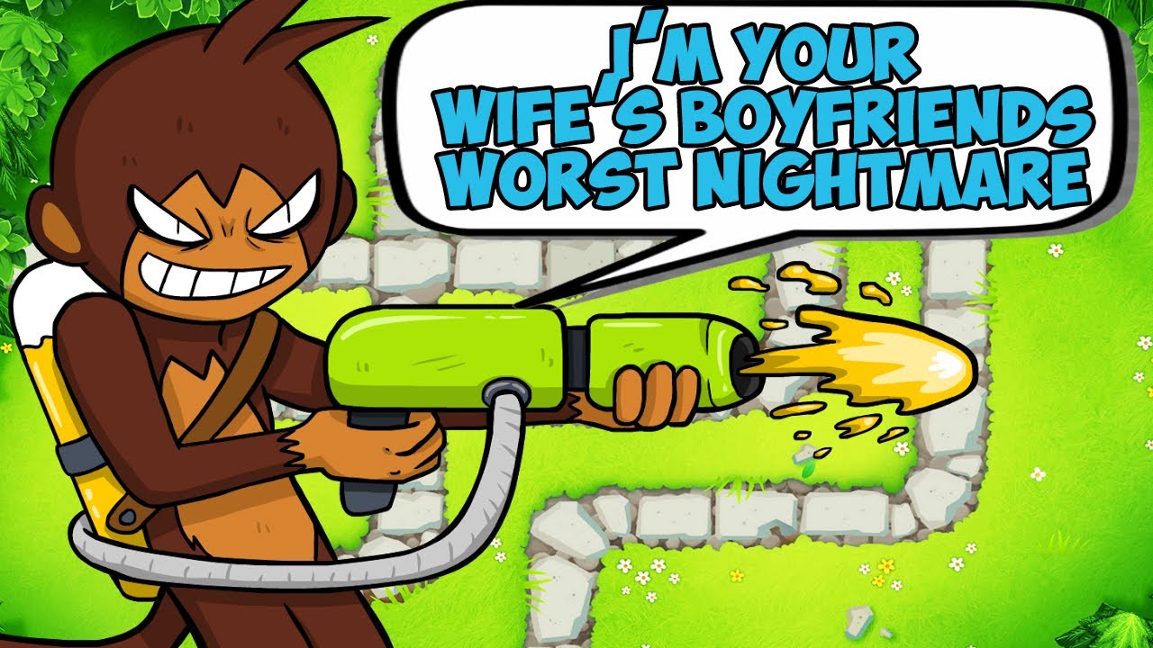 CHIMPS With ONLY Glue!!! BTD6