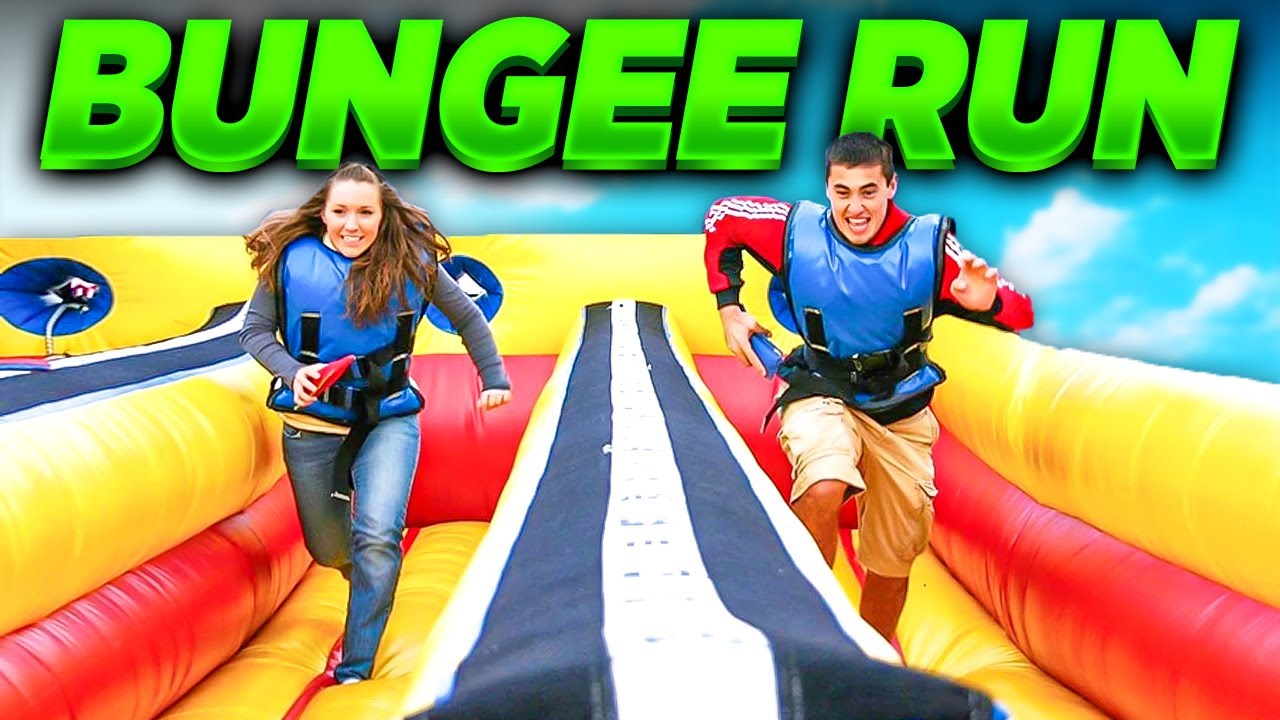 Bungee Run Inflatable Game | Dual Player Competition | Laugh n Leap Amusements | Bungee Bounce House
