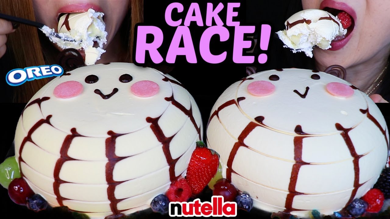 ASMR FRESH CREAM CAKE RACE! Week in the life VLOG + behind the scenes 먹방