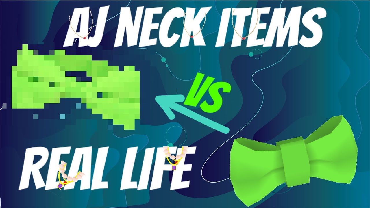 Animal Jam NECK Items VS Real Life | Bandits Animal Jam