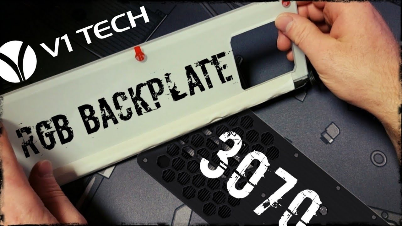 Custom RGB Graphics Card Backplate! (v1 tech)