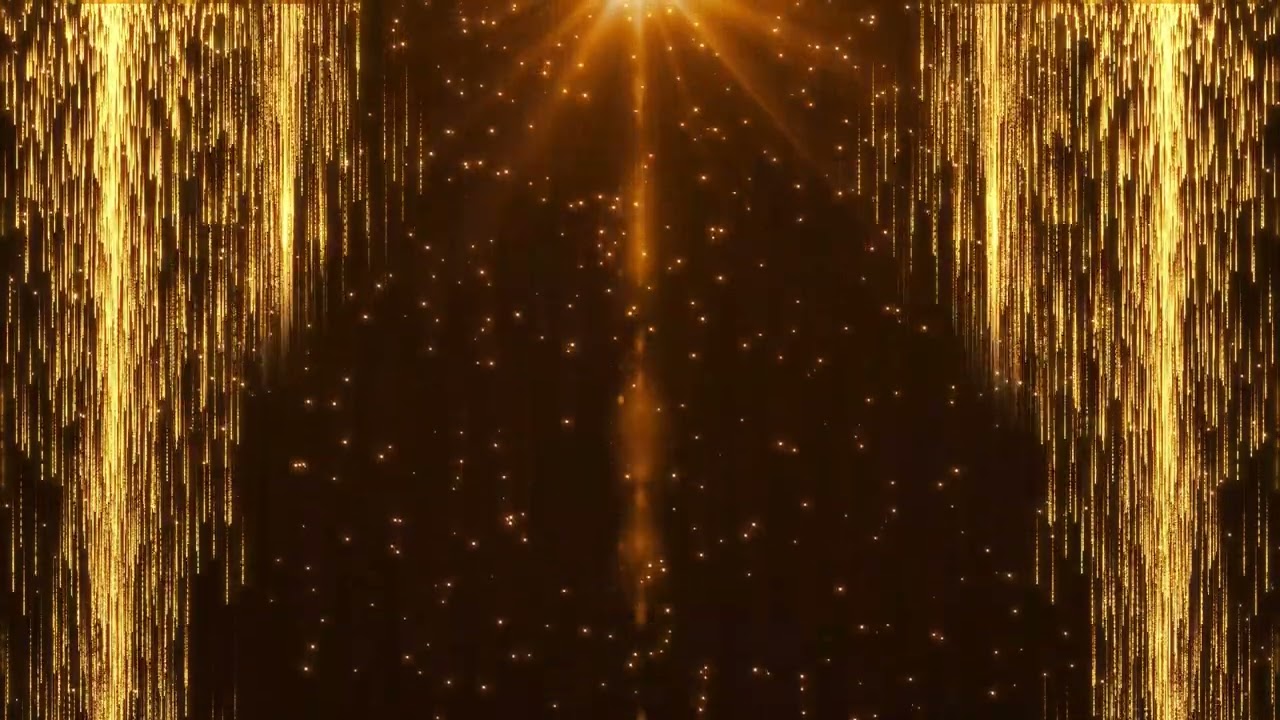 #goldenparticles animation of dust and shiny #event background 4k 2025