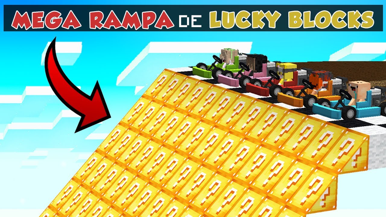 CARRERA con los BEBECITOS en RAMPA GIGANTE DE LUCKY BLOCKS🤩 ¿QUIEN ES EL MEJOR? 🏆 TIKKO VS BEBE NOOB