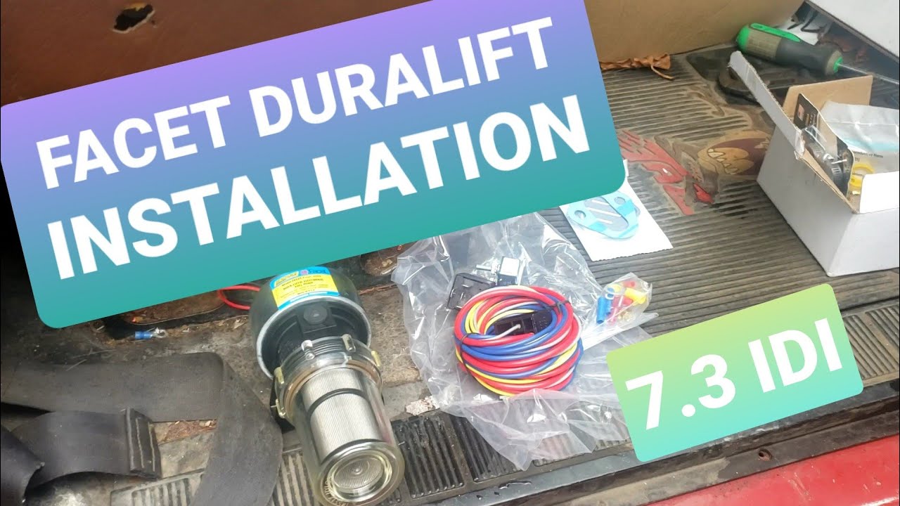 7.3 idi facet Duralift diesel fuel pump installed in 1988 international 1654 wrecker tow truck
