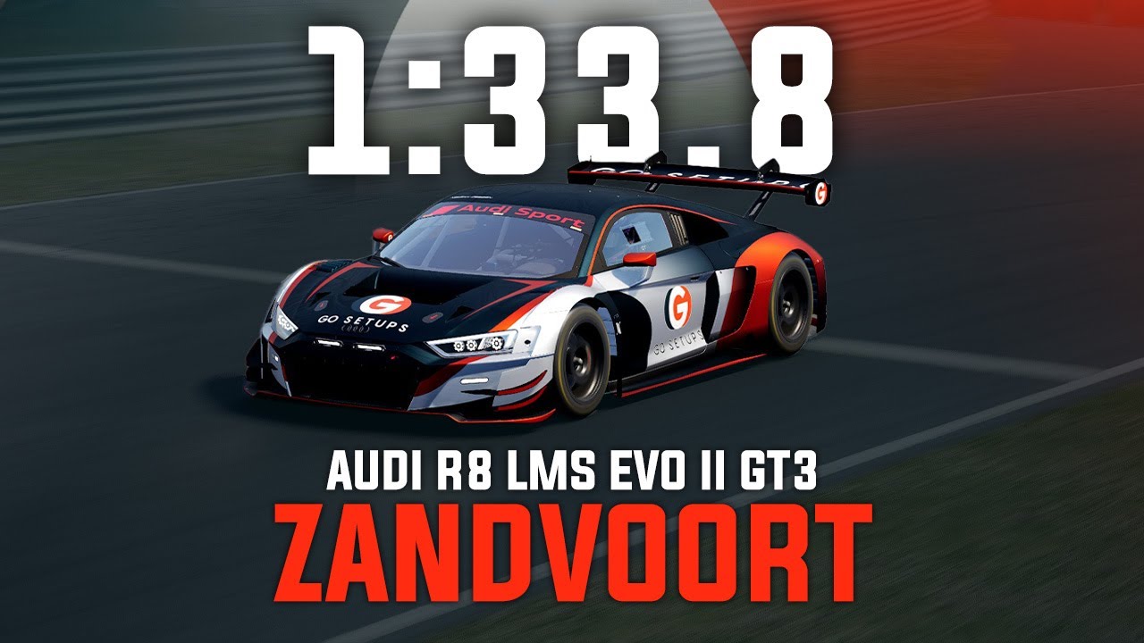 Zandvoort 1:33.8 - Audi R8 LMS EVO II GT3 - GO Setups | ACC 1.9.8