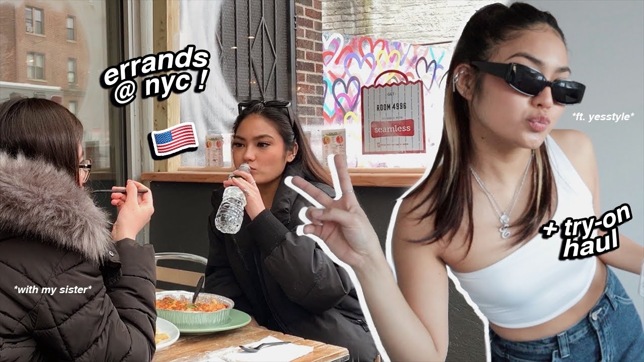 JEOrnal📀 ERRANDS @ nyc 🇺🇸 + TRY-ON HAUL ft. yesstyle