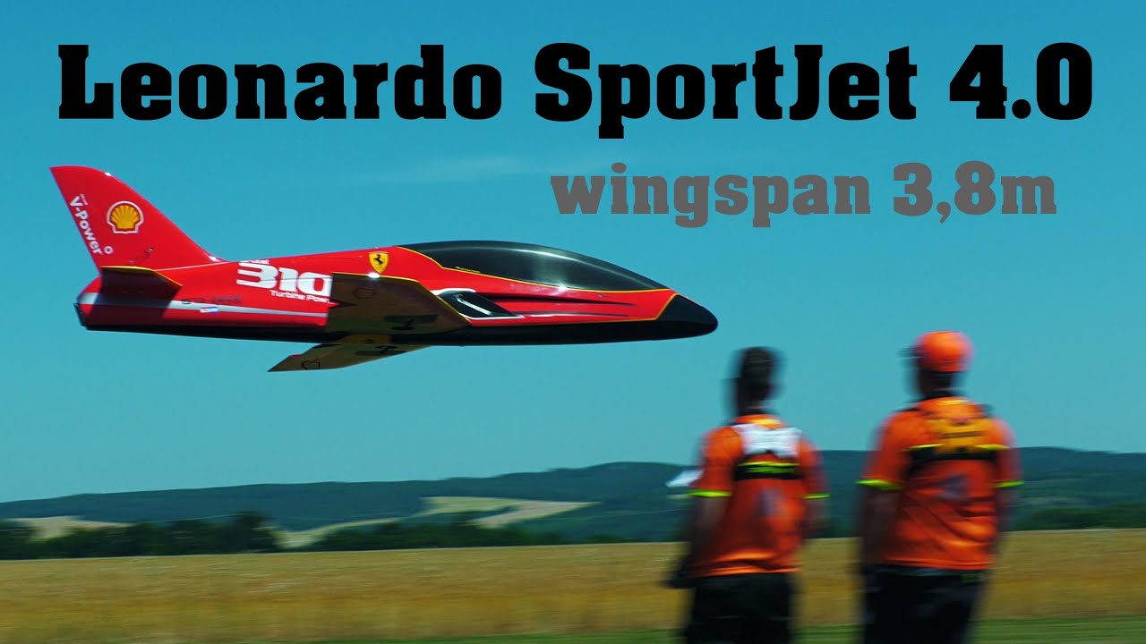 Leonardo SportJet 4.0 | GIANT jet turbine RC model | 4K | 2023