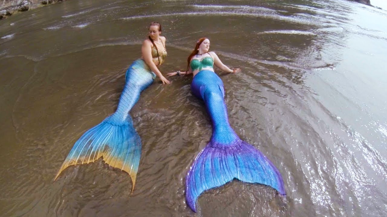 Mermaids in the waves of Short Sands Beach