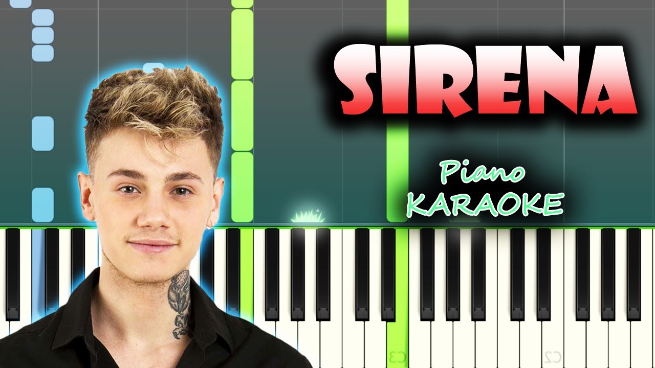 Hugo Cobo - Sirena | KARAOKE Piano Acústico / Tutorial / Cover