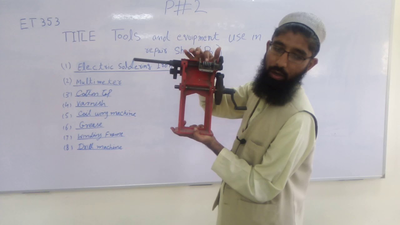 ET 353, Repair and Winding Lab(Repair and Maintenance of Electrical Equipment), Practical 2 B