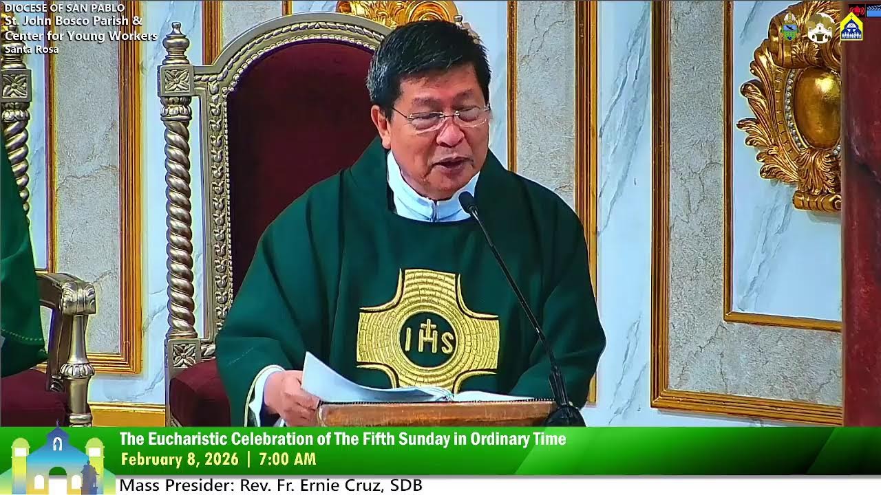 February 8 2026 7:00AM Holy Eucharistic Celebration on the 5th Sunday of Ordinary Time
