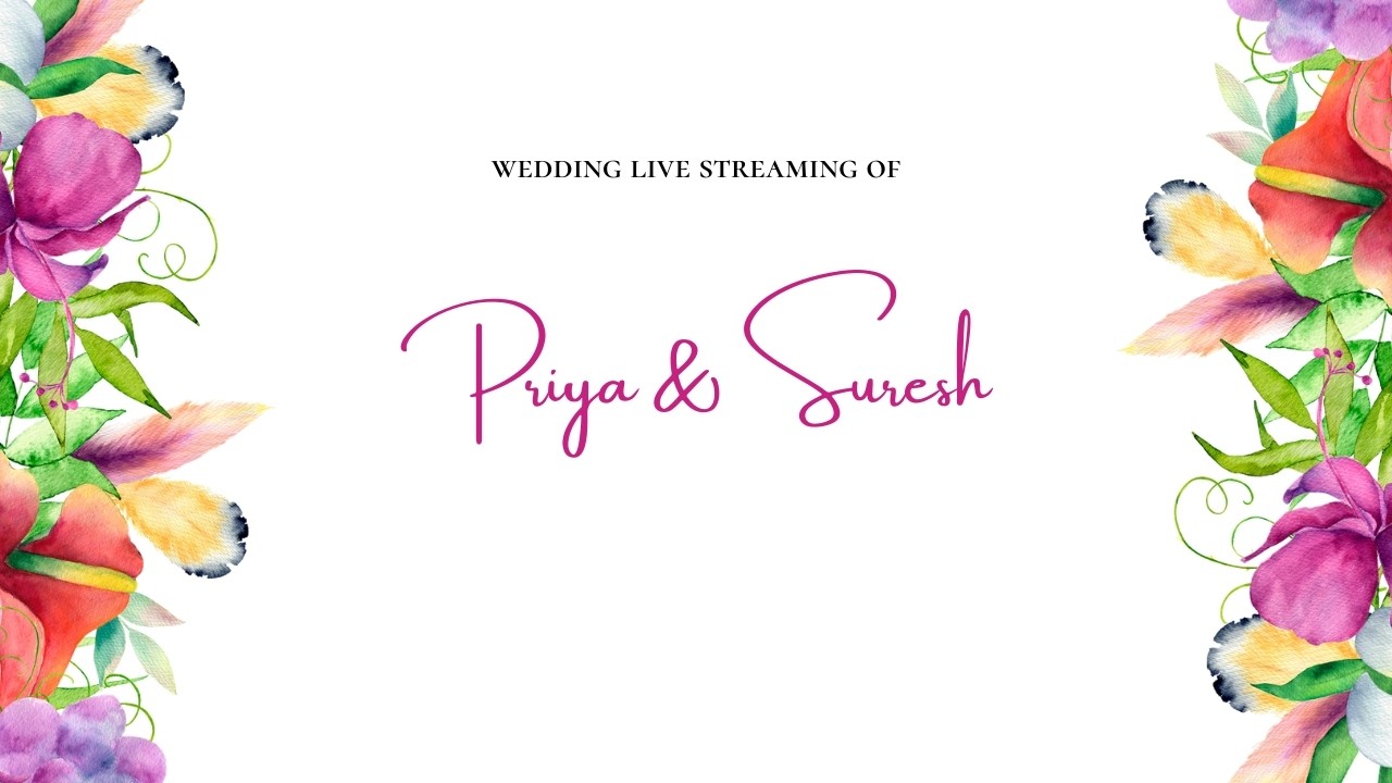 Celebrate our Big day with us live | PRIYA &  SURESH