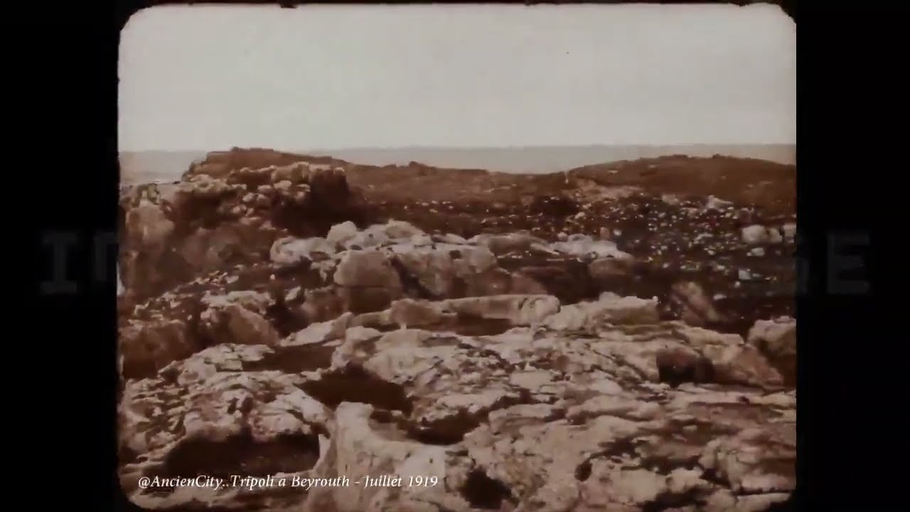 Very old rare video Enf&eacute;, Anfeh, Enfeh, Infeh - July 1919, Famous Phoenician city انفه south Tripoli