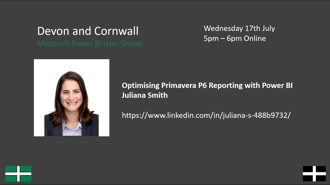Power BI with Primavera P6 Juliana Smith
