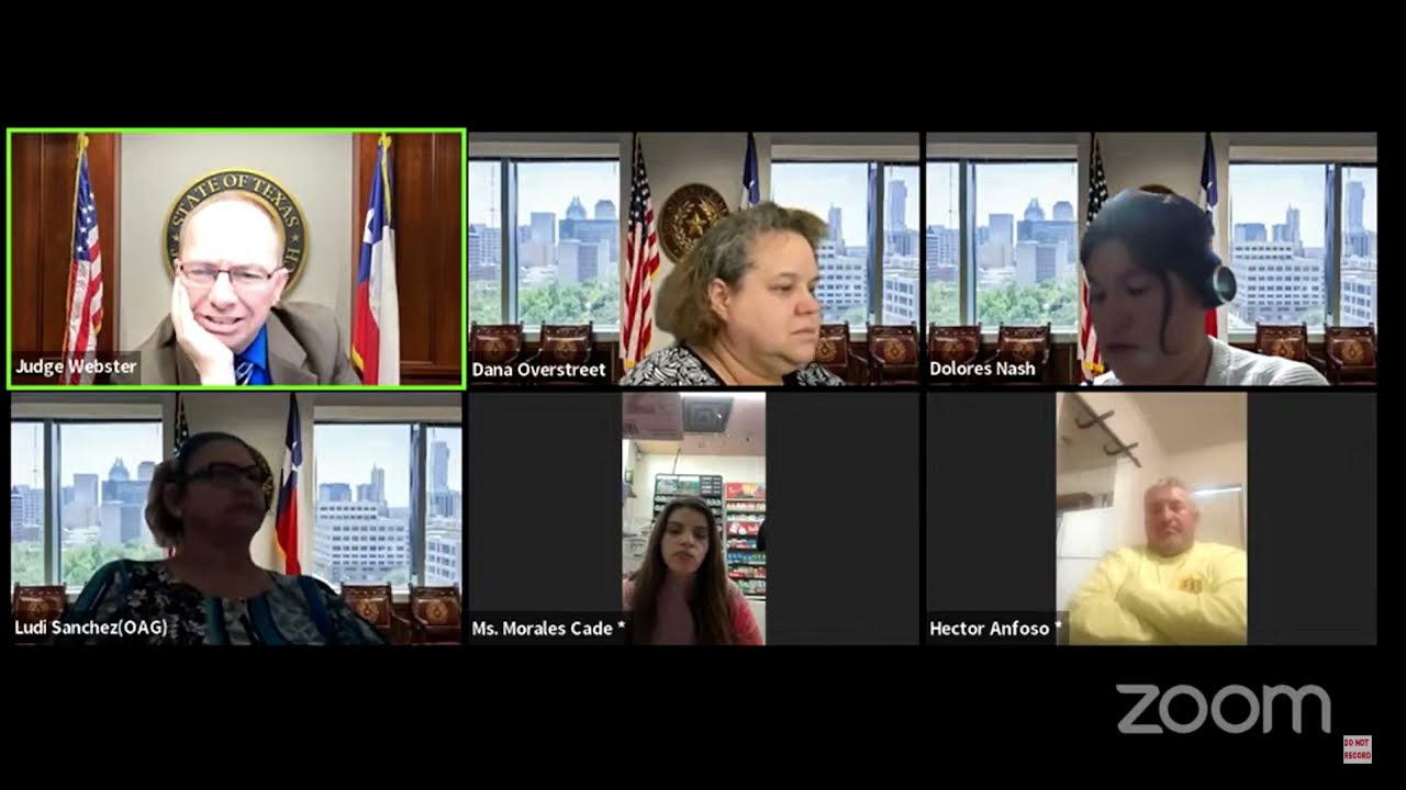 Child Support and Custody Court Hearing - with interpreter and lots of questions